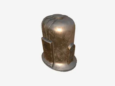 Old Diving Helmet C03 Brown - Character Design Fashion Low-poly 3D model