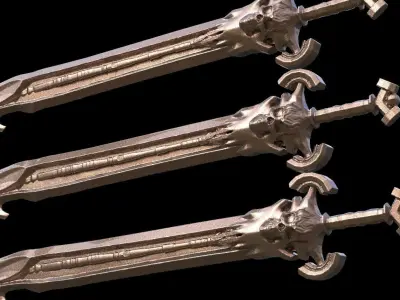 Grim Reaper Cleaver 1 3D model