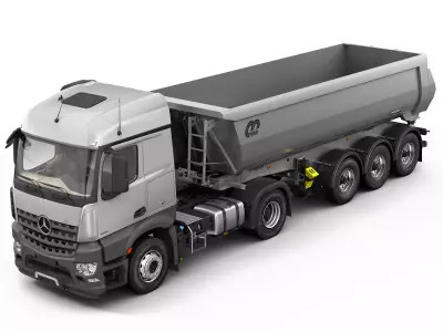 Mercedes Arocs Tipper Trailer 3D model