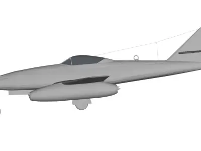 Messerschmitt Me 262 3D model purchase
