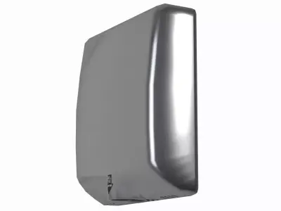 Automatic Hand Dryer Stainless Steel Wall Mounted Restroom Dryer Low-poly 3D model