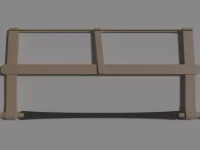Old type of saw 3D model