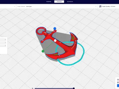 Anchor 3D print model from CGTrader