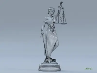 Statue Themis 3D print model