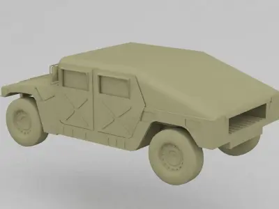 Humvee toy military vehicle 3D print model