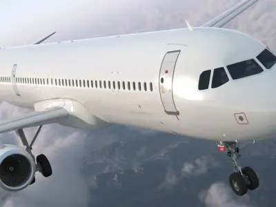 Airbus A321neo with Interior Generic 3D model