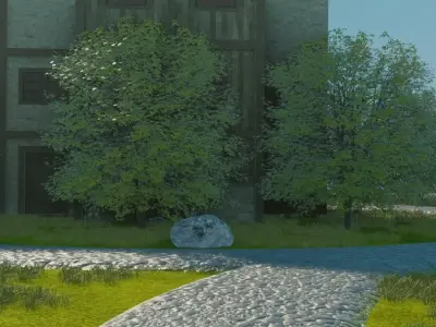 Coastal Village Layout 3D model purchase