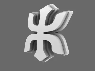 Red Ronin Chapter DV04 Shoulder Symbols 3D print model