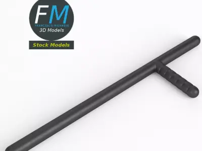 Billy club baton 3D model