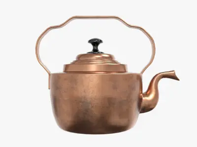 Tea Kettle - Victorian Antique Low-poly 3D model