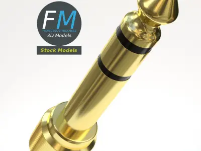 Jack plug adapter 3D model