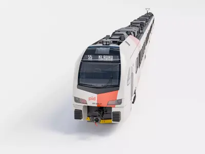 Stadler FLIRT CD PID Prague train unit 3D model