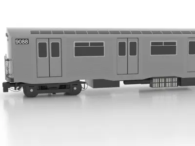Budd R32 1965 Low Low-poly 3D model