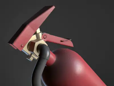 Fire Extinguisher Low-poly 3D model 22