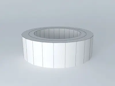 Red Isolation Tape Free 3D model