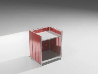 mini booth 3D model