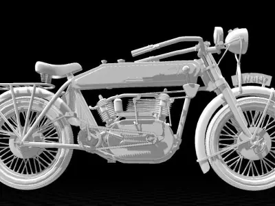 old indian bike model 1913 3D print model