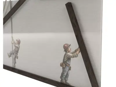 Illustrated wall art frame - Part 2 3D model