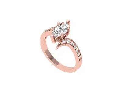 Wedding Ring  3D print model 446