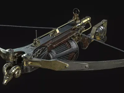 Van Helsing Crossbow Low-poly 3D model