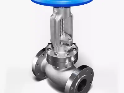 Industrial Valve 3D model by 3DModelingCorp