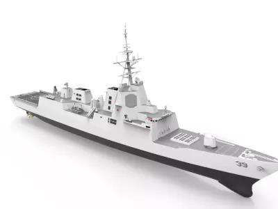 Hobart Class destroyer 3D model