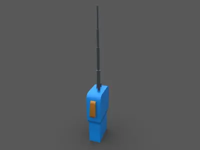  walkie talkie Low-poly 3D model