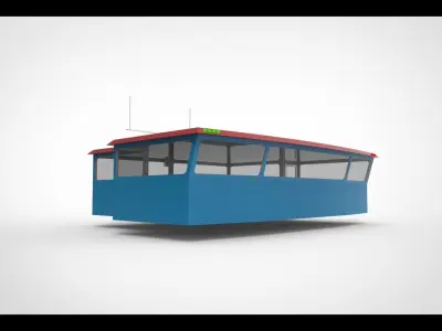 wheelhouse ship 3D model