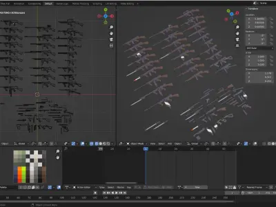 Sentinel Series Thompson SMG Low-poly 3D model