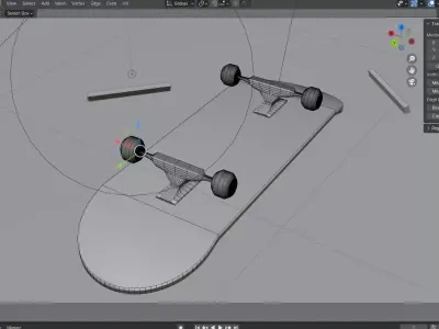 Santa Cruz Skate Board 3D model