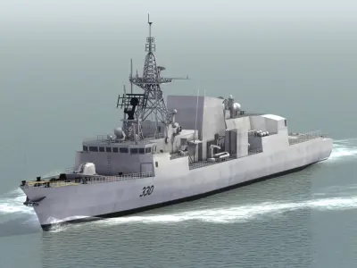NATO WarShip Set01 3D model