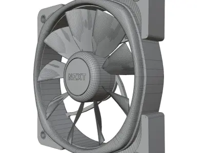NZXT RGB FAN 3D model Free 3D model
