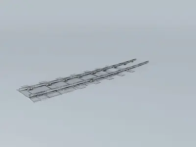 Eco Rail N/Gauge Yard Curve Old Steam Days Free 3D model