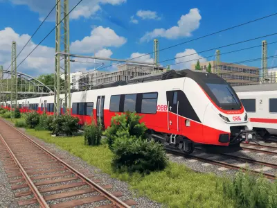 Austrian Train - Talent 3 OEBB CityJet  Low-poly 3D model