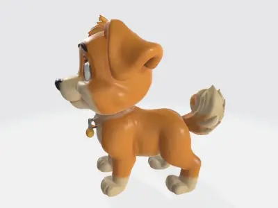 Cartoon dog 3D model purchase