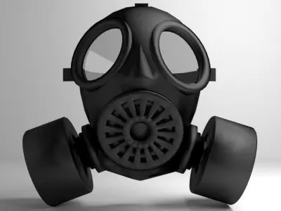 Gasmask gas mask 3D model purchase