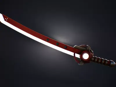 Sci-Fi Sword - 3D Prop Low-poly 3D model