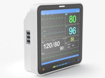 ECG Monitor 3D model