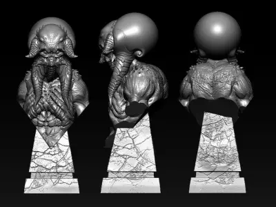 Monster BUST Free 3D print model