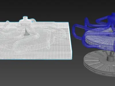 Octo Vortex Tesla Turbine - Concept 02 3D model