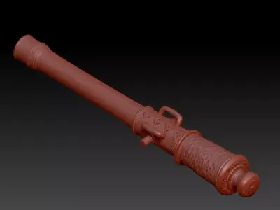 Old cannon 3D print model