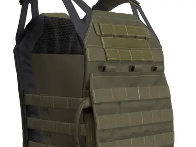 Military Plate Carrier Bulletproof Vest Crye JPG 2 - Marvelous 3D model
