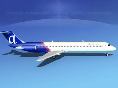 Douglas DC-9-50 Air Tran 3D model
