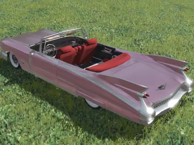 cadillac deville 1959  Free 3D model