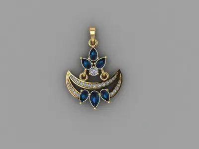 Fashion Diamond PENDANT 3D model
