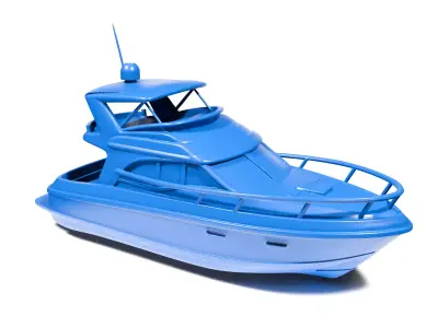 Small yacht 3D print model