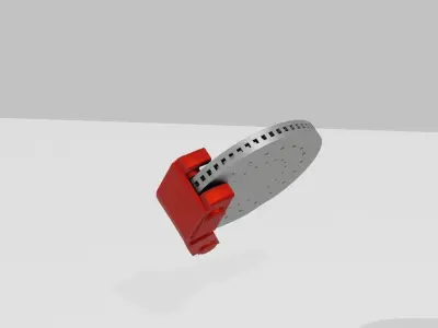 Scorpio N alloy wheel Low-poly 3D model