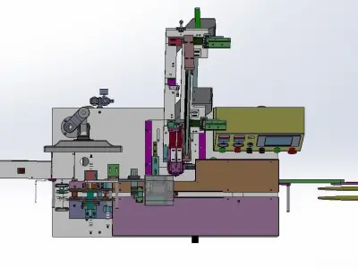 Semiconductor automatic taping machine 3D model