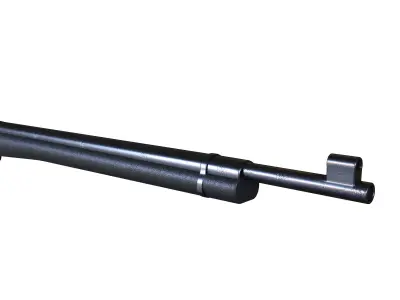 gun vintage 3- black 3D model
