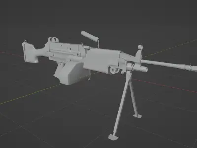  machine gun 3D model